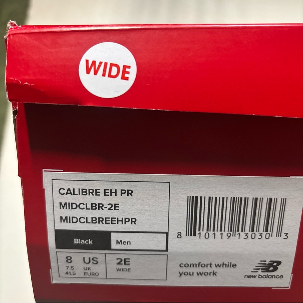 BRAND NEW New Balance Calibre Work Boots Mens Size 8 Wide MIDCLBR-2E - Picture 13 of 15